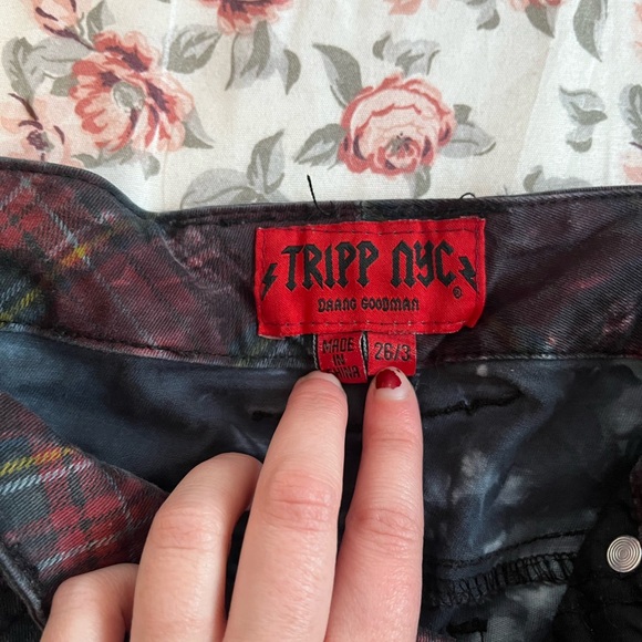 Tripp NYC Red and Black Plaid Apparel - Picture 2 of 2
